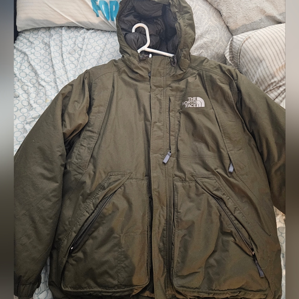 Mens North Face Jacket XL Dark Green